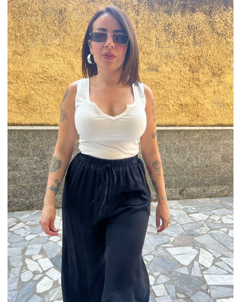 Pantaloni Satin Nero 851037