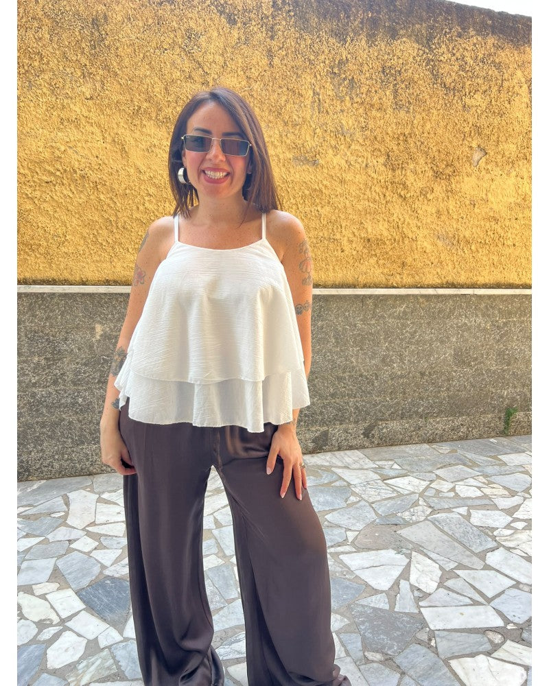 Top Volant Bianco 55671